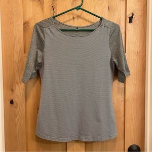 PrAna shirt - size small - gray/silver - excellent preowned condition!